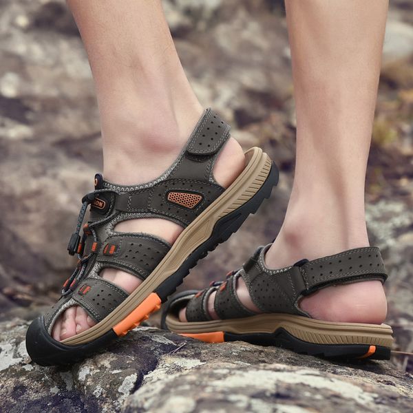 man trekking for de cuire masculino outdoor sandalle heren cuero sandalias masculina safety zandalias beach leather da slipper, Black
man trekking for de cuire masculino outdoor sandalle heren cuero sandalias masculina safety zandalias beach leather da slipper, Black