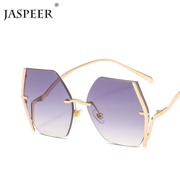 jaspeer rimless oversized sunglasses women men luxury fashion metal square female sun glasses gradient colorful shades uv400, White;black
jaspeer rimless oversized sunglasses women men luxury fashion metal square female sun glasses gradient colorful shades uv400, White;black