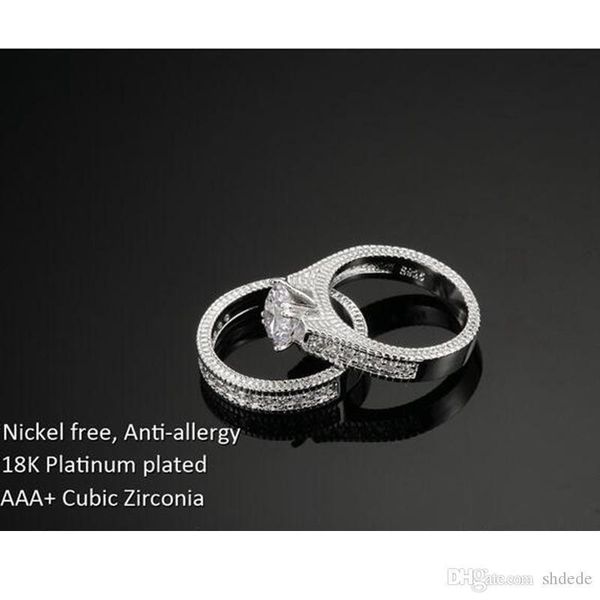 серебряный цвет роскошный 2 раундов bijoux мода обручальное кольцо set цирконий ювелирные изделия для женщин, chirstmas подарок, Silver
серебряный цвет роскошный 2 раундов bijoux мода обручальное кольцо set цирконий ювелирные изделия для женщин, chirstmas подарок, Silver