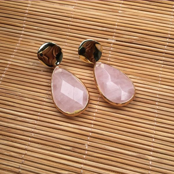 10 pairs trendy gold plated water drop rose quartz stud earrings for gift gray agate fashion jewelry, Golden;silver
10 pairs trendy gold plated water drop rose quartz stud earrings for gift gray agate fashion jewelry, Golden;silver