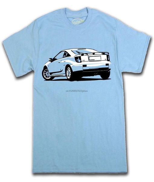 celica classic car mens t-shirt men t shirt, White;black