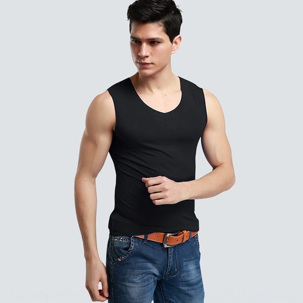2020 new solid color men' v-neck with vest milk silk cut milk silk sleeveless wide shoulder seamless vest, White;black
2020 new solid color men' v-neck with vest milk silk cut milk silk sleeveless wide shoulder seamless vest, White;black