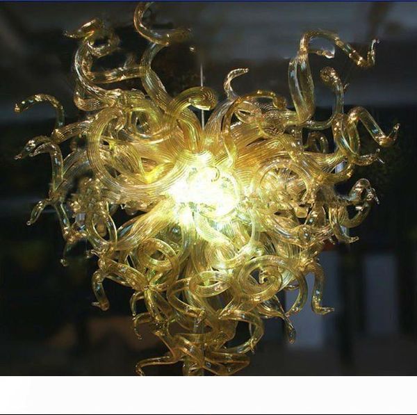 amber art chandeliers lamp european style l decor murano glass with led light source