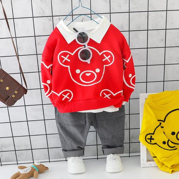 spring infant clothing baby boy outfit children's long sleeve cartoon hoodie+corduroy pants 2pcs newborn set toddler casual suit, White
spring infant clothing baby boy outfit children's long sleeve cartoon hoodie+corduroy pants 2pcs newborn set toddler casual suit, White