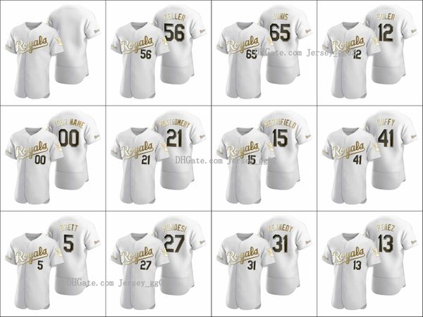 kansas city royals men #13 salvador perez 41 danny duffy 5 george brett women youth white authentic golden edition custom jersey, Black
kansas city royals men #13 salvador perez 41 danny duffy 5 george brett women youth white authentic golden edition custom jersey, Black