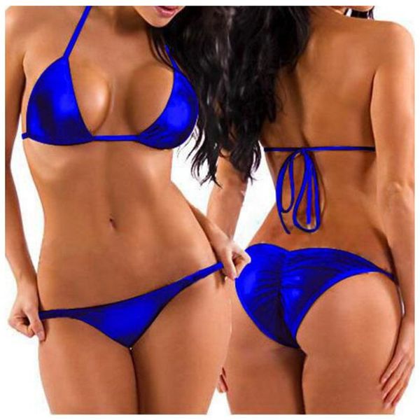 women two piece pu leather bikini swimsuit mini triangle thongs bra ,lacing adjust cute bathing bikinis set swimwear, White;black
women two piece pu leather bikini swimsuit mini triangle thongs bra ,lacing adjust cute bathing bikinis set swimwear, White;black