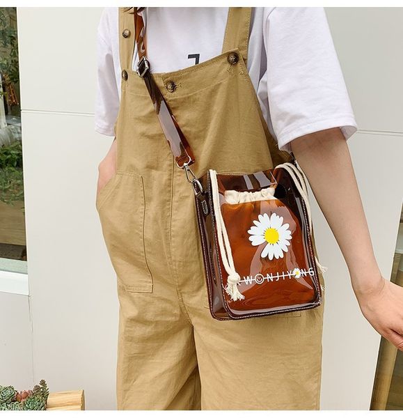 fairy ins online red korean jelly transparent pvc girl summer square small small square bag beach messenger bag, White
fairy ins online red korean jelly transparent pvc girl summer square small small square bag beach messenger bag, White