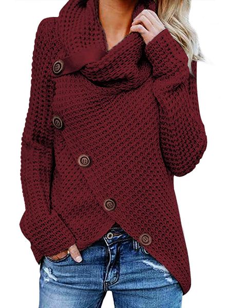 20s new designer womens sweaters fashion solid color turtle neck sweater with button womens casual autumn clothing plus size s-5xl, White;black
20s new designer womens sweaters fashion solid color turtle neck sweater with button womens casual autumn clothing plus size s-5xl, White;black