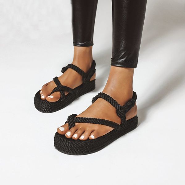 women summer sandals rope fisherman weaving sandals platform cross sandalia feminina shoes lady size 43 black
women summer sandals rope fisherman weaving sandals platform cross sandalia feminina shoes lady size 43 black