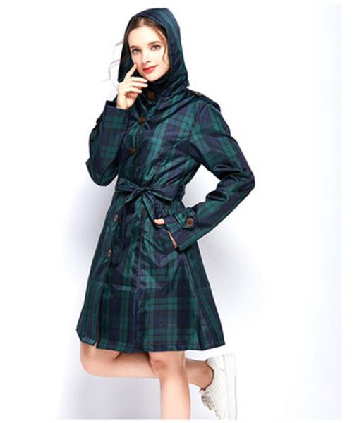 long women jacket waterproof raincoat impermeable trench stylish green grid poncho waterproof capa de chuva coat rain gear yy127, Red;brown
long women jacket waterproof raincoat impermeable trench stylish green grid poncho waterproof capa de chuva coat rain gear yy127, Red;brown