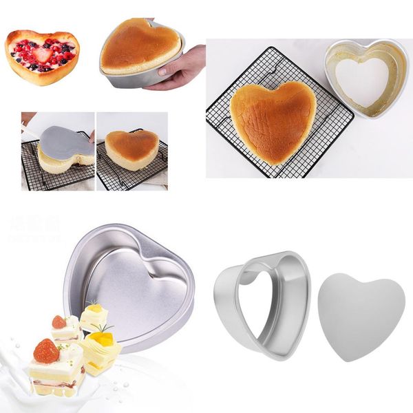 non-stick springform cake tin w/ removable bottom heart shape cake mold bakeware
non-stick springform cake tin w/ removable bottom heart shape cake mold bakeware