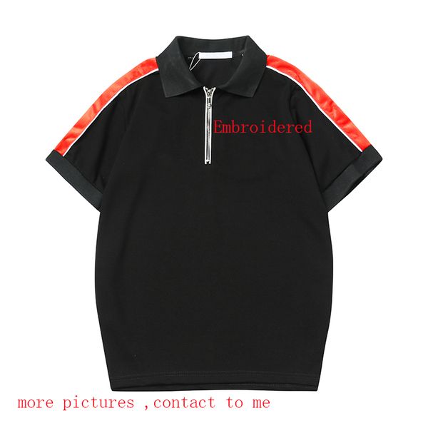 france embroidered mens designer polos fashion summer cotton breathable polos for men turn down mens designer t shirts, White;black
france embroidered mens designer polos fashion summer cotton breathable polos for men turn down mens designer t shirts, White;black