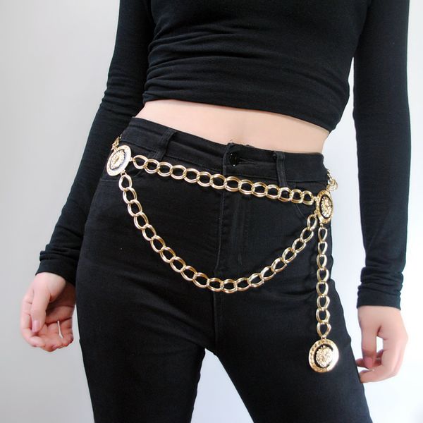 jewelry personalized exaggerated geometric round pendant waist decoration fashion all-match relief tiger head waist chain for women, Silver
jewelry personalized exaggerated geometric round pendant waist decoration fashion all-match relief tiger head waist chain for women, Silver