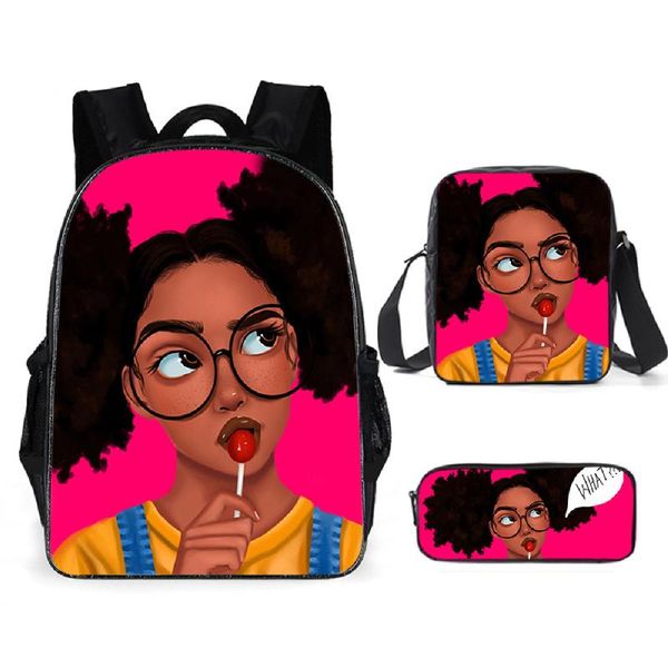children school bags 3pcs/set afro girls backpack black art african girl for teenagers boys girls school bagpack kids book bags
children school bags 3pcs/set afro girls backpack black art african girl for teenagers boys girls school bagpack kids book bags