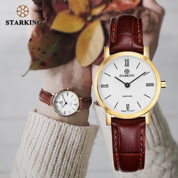 starking 6mm slim sapphire women watch stainless steel japan quartz movt fashion vintage ladies wrist watches relogio feminino, Slivery;brown
starking 6mm slim sapphire women watch stainless steel japan quartz movt fashion vintage ladies wrist watches relogio feminino, Slivery;brown