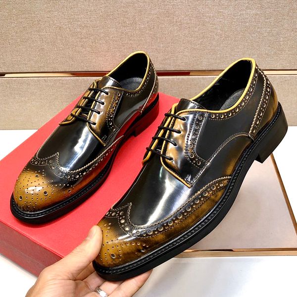 new highquality mens fashion shoes, leather shoes, leather carvings, colorful business casual prom, flat and comfortable wedding with qwp, Black
new highquality mens fashion shoes, leather shoes, leather carvings, colorful business casual prom, flat and comfortable wedding with qwp, Black