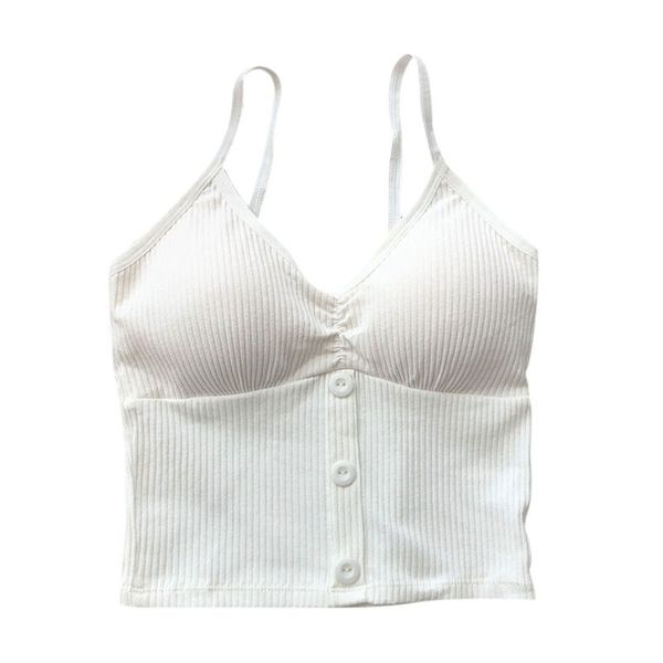summer style threaded button v-neck cotton vest comes with a removable chest pad and no underwear camisole, Black;white
summer style threaded button v-neck cotton vest comes with a removable chest pad and no underwear camisole, Black;white
