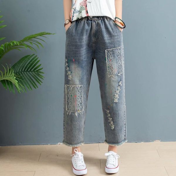 zkunw ripped jeans 2020 ankle-length jeansjeans and jeansnew loose large size embroidered denim cropped pants women's straight pants wo, Blue
zkunw ripped jeans 2020 ankle-length jeansjeans and jeansnew loose large size embroidered denim cropped pants women's straight pants wo, Blue