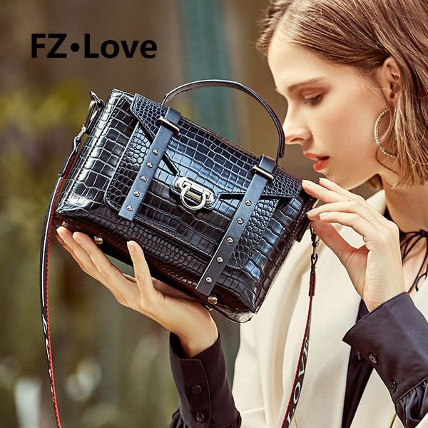 women's genuine leather totes elegant crossbody handbag crocodile pattern handle purse shell bag with two strap shoulder bag
women's genuine leather totes elegant crossbody handbag crocodile pattern handle purse shell bag with two strap shoulder bag