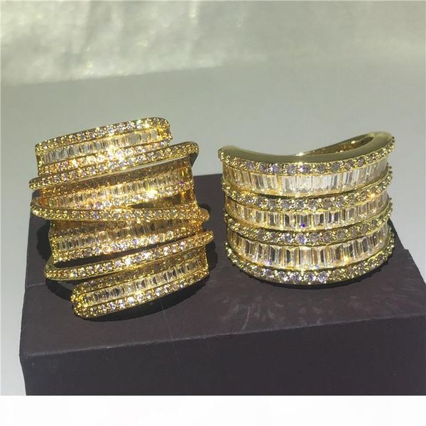 hyperbole finger ring yellow gold filled pave setting diamond cz cross engagement wedding band rings for women men jewelry gift, Slivery;golden
hyperbole finger ring yellow gold filled pave setting diamond cz cross engagement wedding band rings for women men jewelry gift, Slivery;golden