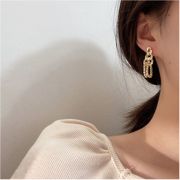 2020 fashion big zircon stone metal zircon chain tassel dangle earrings for women fashion earrings jewelry gift korean, Silver
2020 fashion big zircon stone metal zircon chain tassel dangle earrings for women fashion earrings jewelry gift korean, Silver