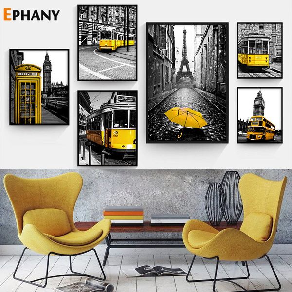 black white yellow umbrella trolleybus poster canvas print cityscape wall art painting minimalist artwork picture home decor
black white yellow umbrella trolleybus poster canvas print cityscape wall art painting minimalist artwork picture home decor