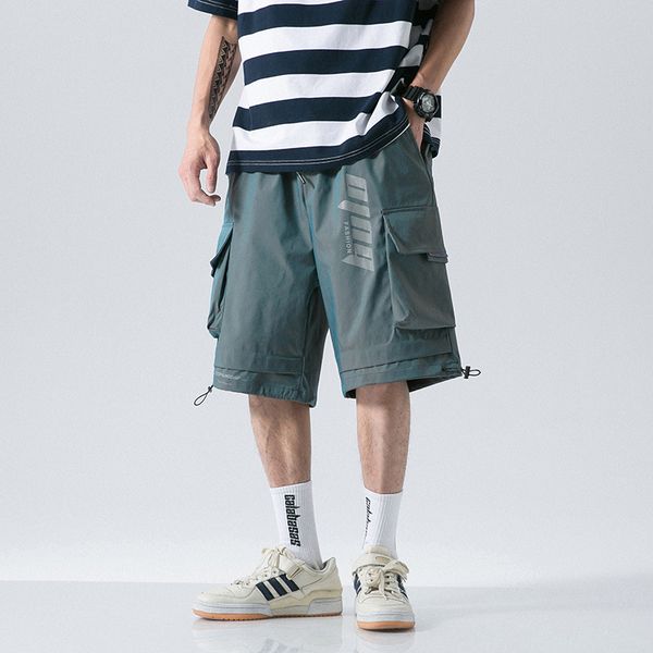men's cargo shorts comfortable drawstring elastic waist casual male shorts knee length multi pocket sports men, White;black
men's cargo shorts comfortable drawstring elastic waist casual male shorts knee length multi pocket sports men, White;black