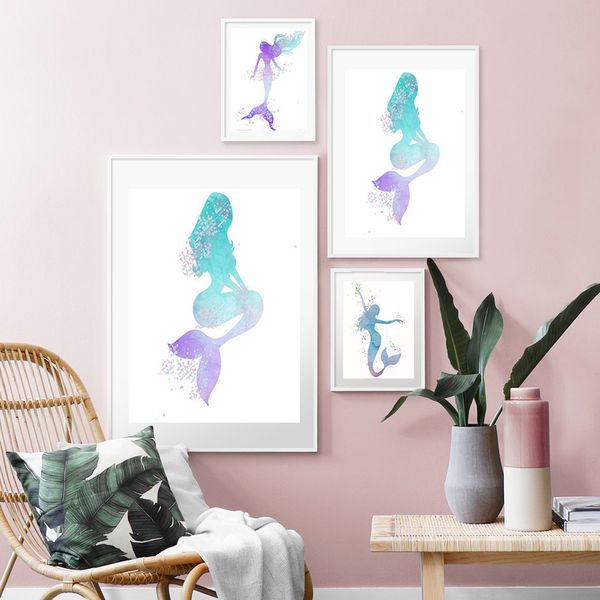 nodic modern canvas painting mermaid wall art posters and prints design for baby girls room bedroom home decor no frame
nodic modern canvas painting mermaid wall art posters and prints design for baby girls room bedroom home decor no frame