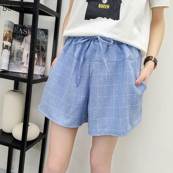 women's shorts women fashion summer thin korean plaid loose soft womens retro clothing elastic bow drawstring sweet flare casual daily, White;black
women's shorts women fashion summer thin korean plaid loose soft womens retro clothing elastic bow drawstring sweet flare casual daily, White;black