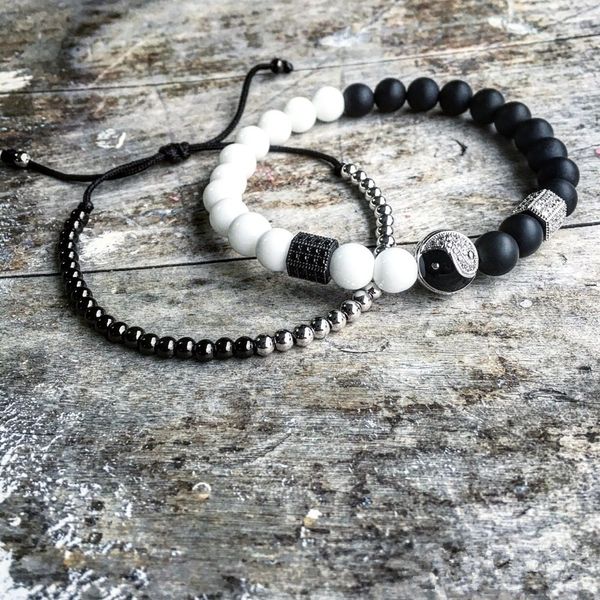 geometric hexagon brass beads bracelets natural stone luxury pearl bracelet retro style tai chi pulseira male, Black
geometric hexagon brass beads bracelets natural stone luxury pearl bracelet retro style tai chi pulseira male, Black