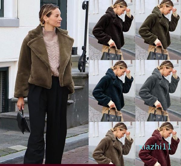 fashion-women's coat faux fur coat women warm outwear plush notch collar women winter coat loose cardigan trench pure color, Black;brown
fashion-women's coat faux fur coat women warm outwear plush notch collar women winter coat loose cardigan trench pure color, Black;brown