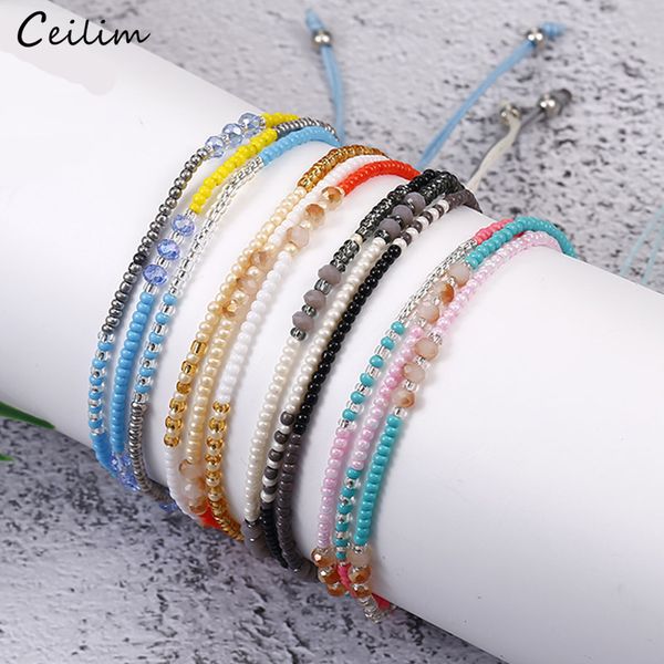 bohemian multicolor glass seed beads bracelets for women multilayer adjustable braided rope friendship bracelet handmade jewelry, Black
bohemian multicolor glass seed beads bracelets for women multilayer adjustable braided rope friendship bracelet handmade jewelry, Black