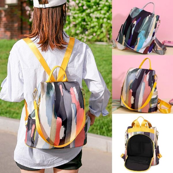 mujer 2020 new fashion colorful ink nylon student school bags travel anti-theft backpack outdoor shoulder bag mochila feminina
mujer 2020 new fashion colorful ink nylon student school bags travel anti-theft backpack outdoor shoulder bag mochila feminina