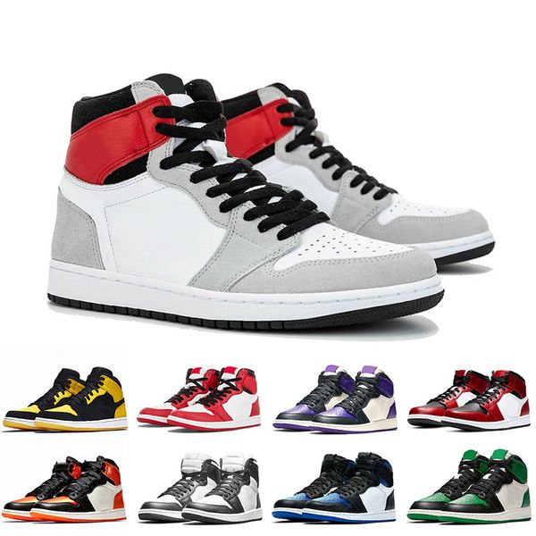 high og light smoke grey 2020 qaulity jumpman 1 womens mens basketball shoes 1s pine green chicago game royal mens trainers sneakers, White;red
high og light smoke grey 2020 qaulity jumpman 1 womens mens basketball shoes 1s pine green chicago game royal mens trainers sneakers, White;red