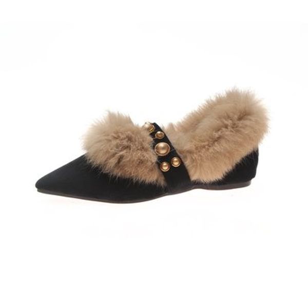 2020 autumn and winter plush shoes plus velvet fashion wild flat warm large size flat shoes women, Black
2020 autumn and winter plush shoes plus velvet fashion wild flat warm large size flat shoes women, Black