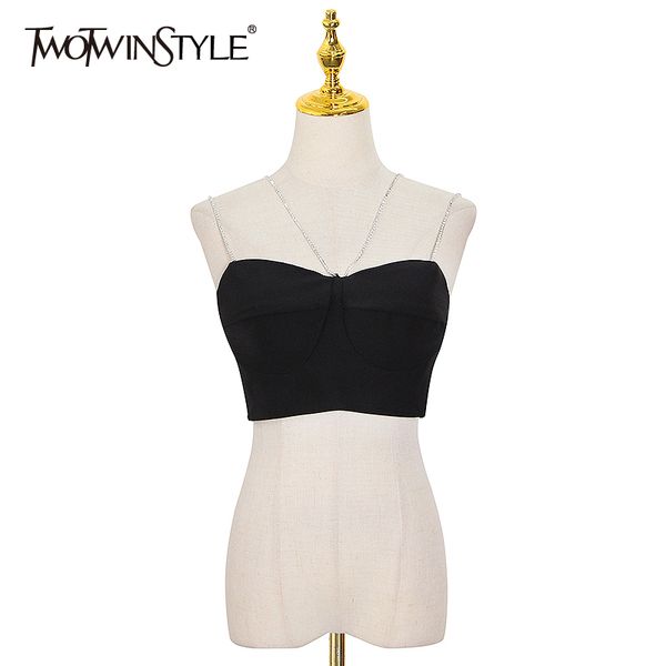 twotwinstyle party patchwork black women's vest sleeveless backless zipper vests for female 2020 summer fashion new clothes, White
twotwinstyle party patchwork black women's vest sleeveless backless zipper vests for female 2020 summer fashion new clothes, White