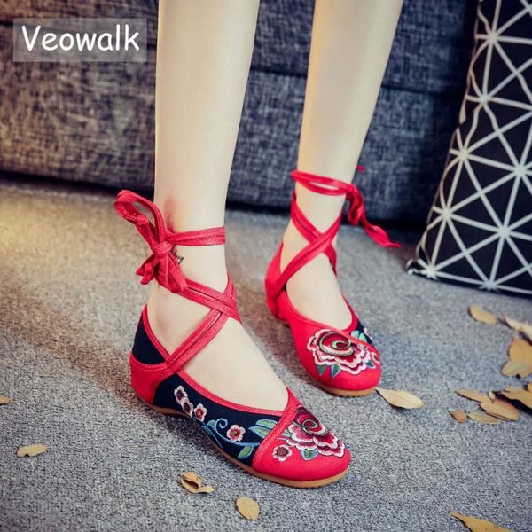 veowalk handmade women's old peking ankle strap canvas flats ladies embroidery dancing casual shoes zapatos mujer big size 34-43, Black
veowalk handmade women's old peking ankle strap canvas flats ladies embroidery dancing casual shoes zapatos mujer big size 34-43, Black