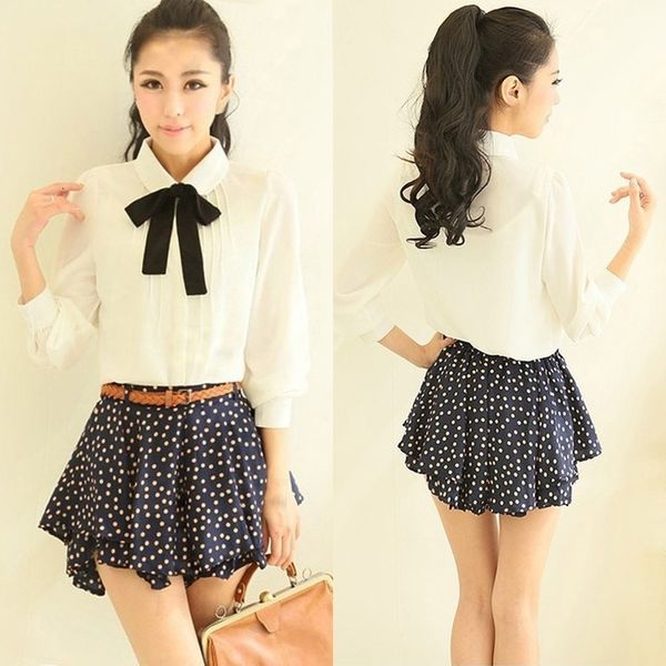 long sleeve 2020 fashion women blouse casual bow tie school chiffon blouse collar female shirt womens ladies clothing, White
long sleeve 2020 fashion women blouse casual bow tie school chiffon blouse collar female shirt womens ladies clothing, White