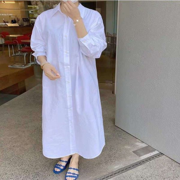 women's blouses & shirts spring and summer 2021 long women solid color wild cotton ladies long-sleeve clothing p335, White
women's blouses & shirts spring and summer 2021 long women solid color wild cotton ladies long-sleeve clothing p335, White