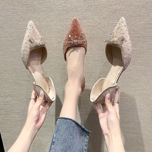 summer 2020 new versatile fashion rhinestone bow single shoes medium high heels women fine heel pointed shoes x229, Black
summer 2020 new versatile fashion rhinestone bow single shoes medium high heels women fine heel pointed shoes x229, Black
