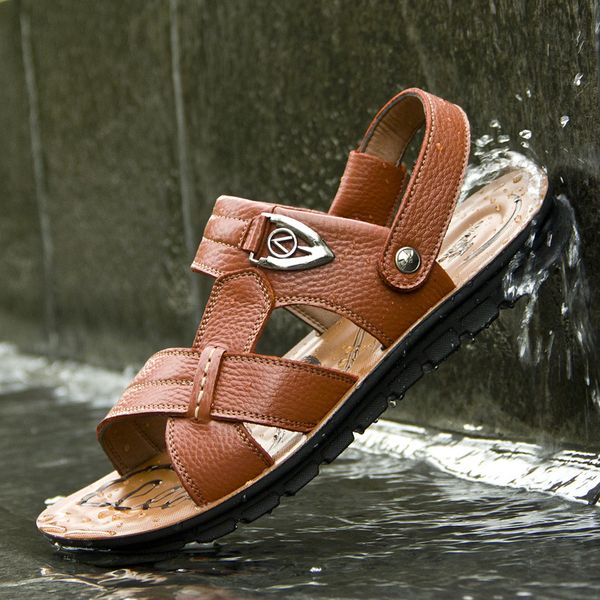 sandals 2021 summer men's leather beach toe layer cowhide non-slip lightweight comfortable fashion slippers large size, Black
sandals 2021 summer men's leather beach toe layer cowhide non-slip lightweight comfortable fashion slippers large size, Black