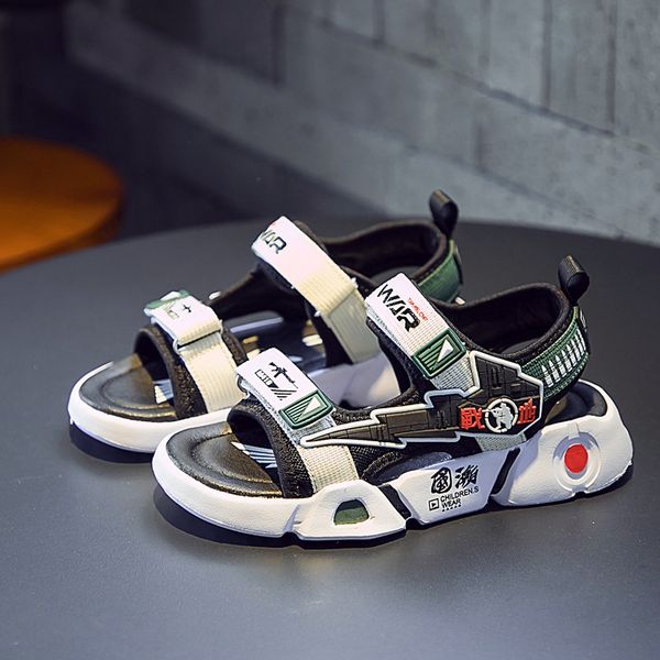 boys' 2020 new boys' open toe and sandals korean style medium children's sandals soft bottom, Black;red
boys' 2020 new boys' open toe and sandals korean style medium children's sandals soft bottom, Black;red