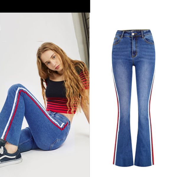women's jeans elastic skinny woman flare pants high waist pencil women jean denim plus size femme, Blue
women's jeans elastic skinny woman flare pants high waist pencil women jean denim plus size femme, Blue