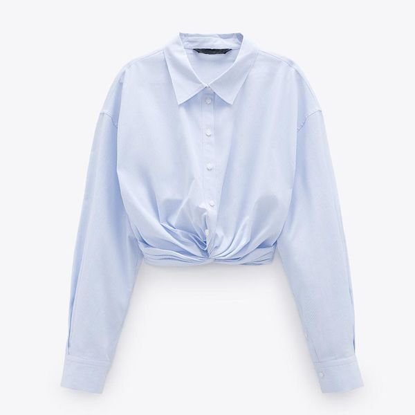 agong turn down collar short blouses women fashion solid poplin knot shirts women elegant long sleeve female ladies fab, White
agong turn down collar short blouses women fashion solid poplin knot shirts women elegant long sleeve female ladies fab, White