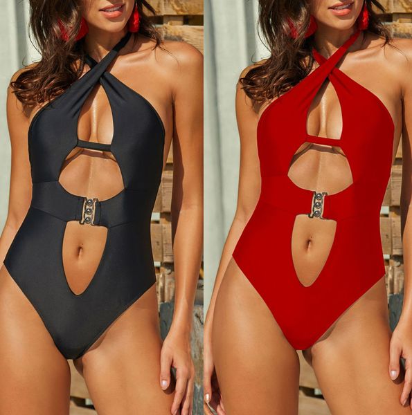 backless lace-up one piece swimming suit solid swimwear women pierced swimsuit beach wear bathing suit female monokini
backless lace-up one piece swimming suit solid swimwear women pierced swimsuit beach wear bathing suit female monokini