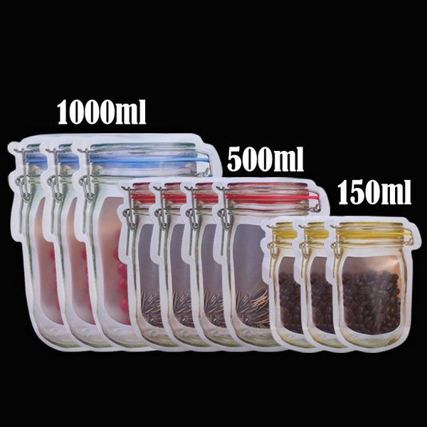 reusable jar shape zipper bag plastic bags zip lock leakproof food saver storage bag er biscuit snack sandwich ziplock bags mylars bags
reusable jar shape zipper bag plastic bags zip lock leakproof food saver storage bag er biscuit snack sandwich ziplock bags mylars bags