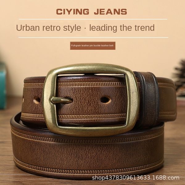 ua3yy 3.3cm wide men's leather needle buckle men's trousers belt layer cowhide fashion students korean style copper buckle trouser, Black;brown
ua3yy 3.3cm wide men's leather needle buckle men's trousers belt layer cowhide fashion students korean style copper buckle trouser, Black;brown