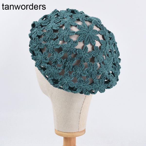 female handmade crochet flower painter's beret mori series solid color all-match beret hat art painter hat, Blue;gray
female handmade crochet flower painter's beret mori series solid color all-match beret hat art painter hat, Blue;gray
