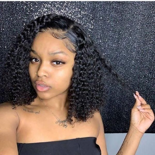 kinky curly bob lace front human hair wigs brazilian kinky curly human hair wig for women 150 density perruque cheveux humain, Black
kinky curly bob lace front human hair wigs brazilian kinky curly human hair wig for women 150 density perruque cheveux humain, Black
