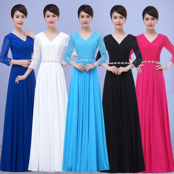 women v neck chiffon bridesmaid dresses with crystal sash 2021 lace wedding party dress sky blue royal blue black, White;pink
women v neck chiffon bridesmaid dresses with crystal sash 2021 lace wedding party dress sky blue royal blue black, White;pink
